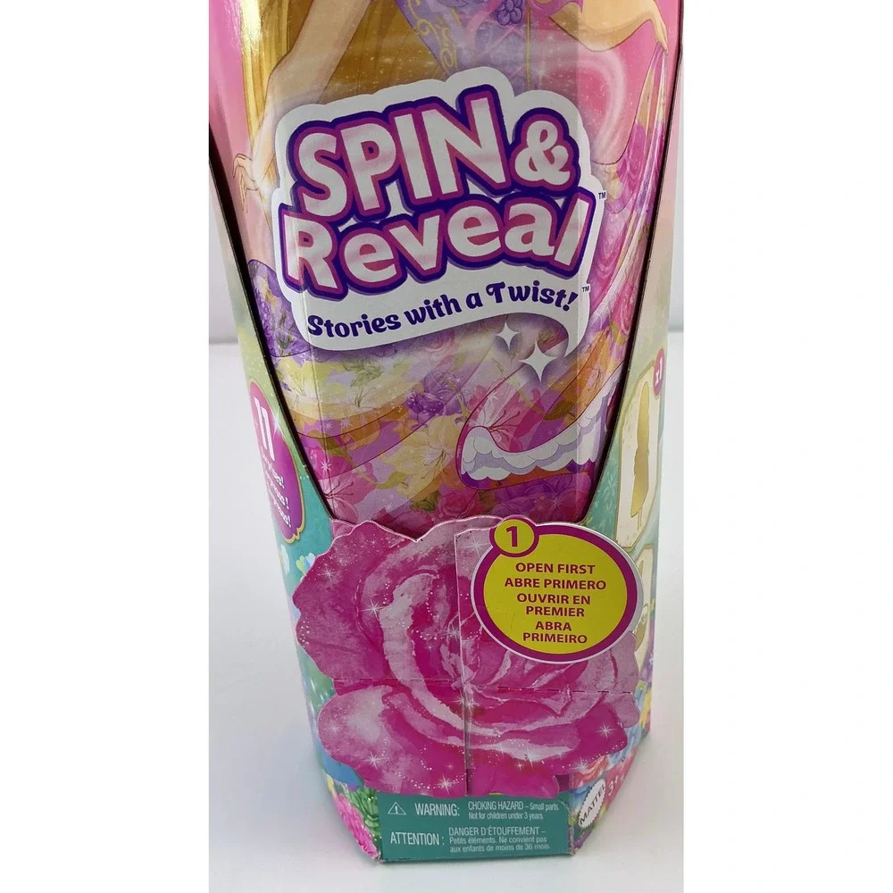 Disney Princess Rapunzel Spin & Reveal‎ Stories Twist Doll Mattel 11 Surprises